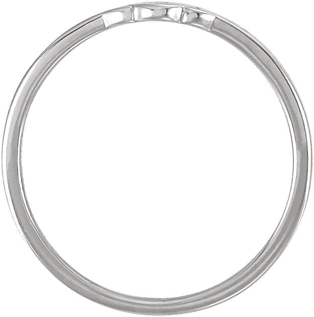 Platinum Youth Cross Signet Ring - view 2