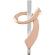 14K Gold Ribbon of Courage Pendant