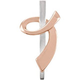 14K Gold Ribbon of Courage Pendant
