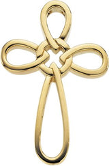 14K Gold Cross Pendant – 34.25x24mm - Yellow Gold