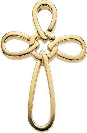 14K Gold Cross Pendant – 34.25x24mm - Yellow Gold