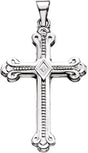 Platinum Cross Pendant – 32x22mm