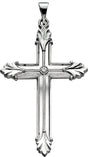 14K Gold Cross Pendant – 40.5x25.5mm