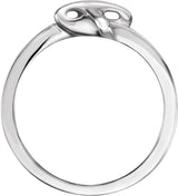 14K Gold Cross Ring II - White Gold - view 2