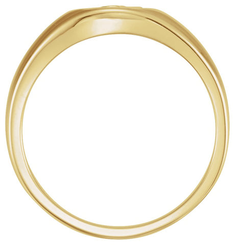 18K Gold The Rugged Cross Chastity Ring - view 2