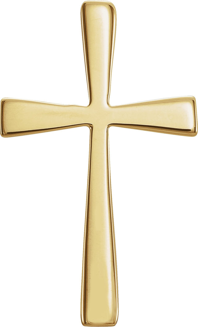 14K Gold Cross Pendant – 18x11mm - Yellow Gold