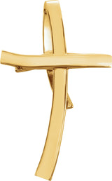 14K Gold Cross Pendant – 36.75x22.25mm - Yellow Gold