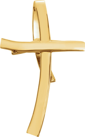 14K Gold Cross Pendant – 36.75x22.25mm - Yellow Gold