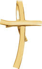 14K Gold Cross Pendant – 36.75x22.25mm - Yellow Gold