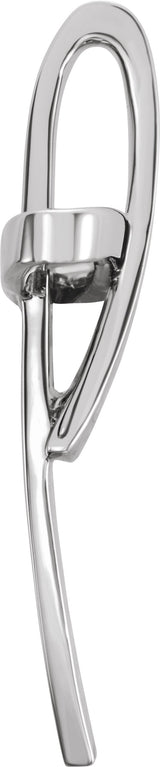 14K Gold Cross Pendant – 36.75x22.25mm - White Gold - view 2