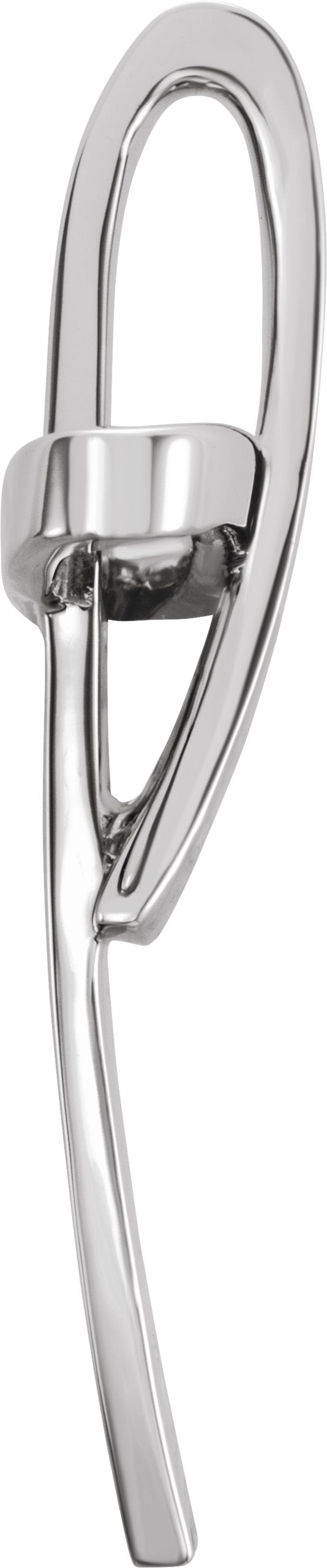 14K Gold Cross Pendant – 36.75x22.25mm - White Gold - view 2