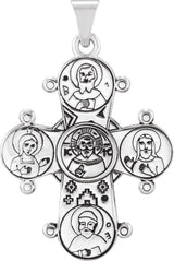 14K Gold Dagmar Cross Medal - White Gold