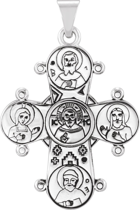 14K Gold Dagmar Cross Medal - White Gold