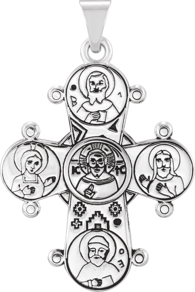14K Gold Dagmar Cross Medal - White Gold