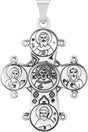 14K Gold Dagmar Cross Medal - White Gold