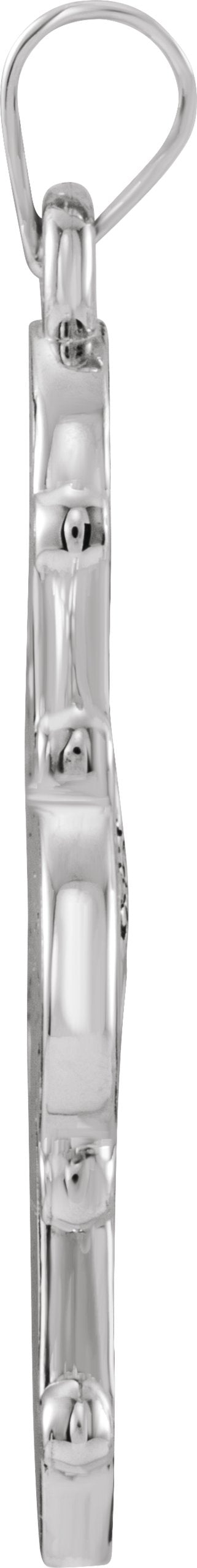14K Gold Dagmar Cross Medal - White Gold - view 2
