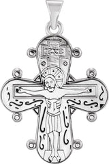 14K Gold Dagmar Cross Medal - White Gold - view 3