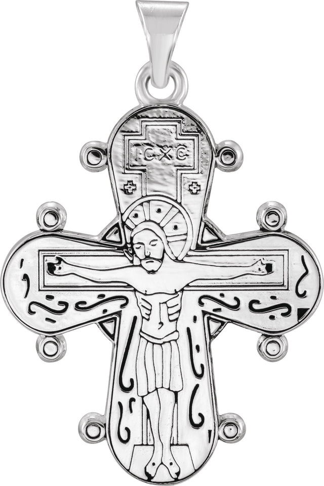 14K Gold Dagmar Cross Medal - White Gold - view 3