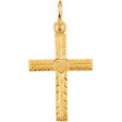 14K Gold Youth Cross Pendant II