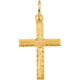 14K Gold Youth Cross Pendant II