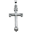 Platinum Cross Pendant – 22.5x12mm