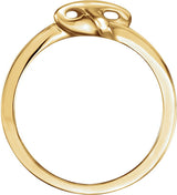 14K Gold Cross Ring II - Yellow Gold - view 2