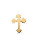 14K Gold Cross Lapel Pin – 11x8mm