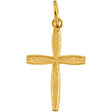 14K Gold Youth Cross Pendant III