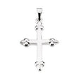 Platinum Cross Pendant – 21x16mm
