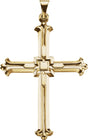 14K Gold Cross Pendant – 45.5x31.5mm - Yellow Gold
