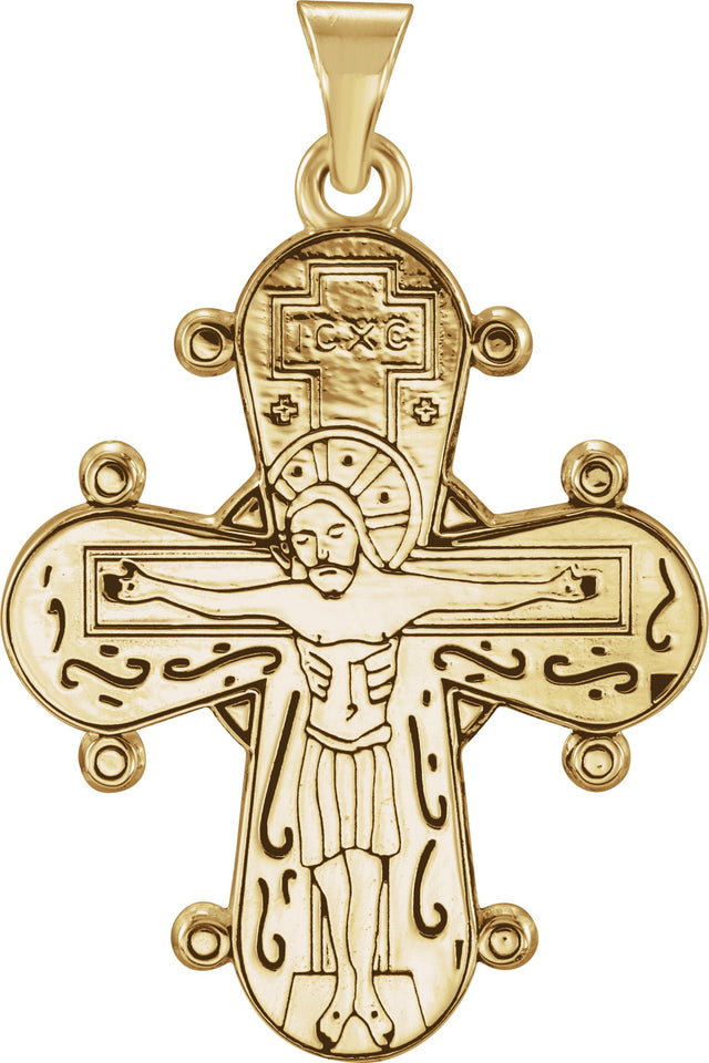 14K Gold Dagmar Cross Medal - Yellow Gold
