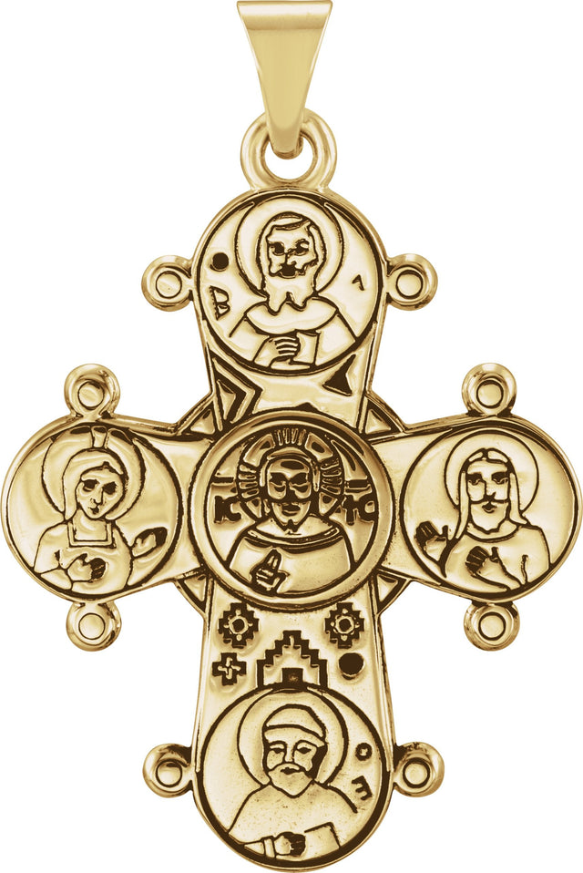 14K Gold Dagmar Cross Medal - Yellow Gold - view 3