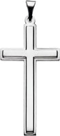 Platinum Cross Pendant – 31.5x17mm