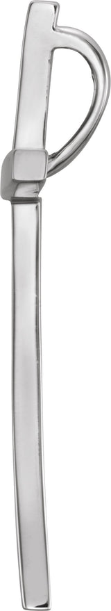 14K Gold Cross Pendant – 32x19.25mm - White Gold - view 2