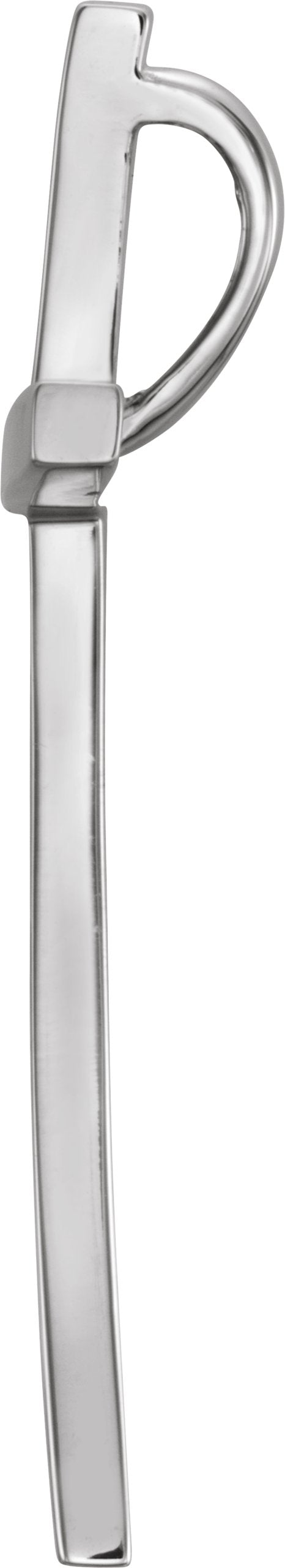 14K Gold Cross Pendant – 32x19.25mm - White Gold - view 2
