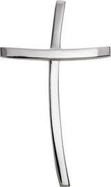 14K Gold Cross Pendant – 32x19.25mm - White Gold