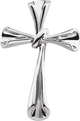 14K Gold Cross Pendant – 34.75x22.75mm - White Gold