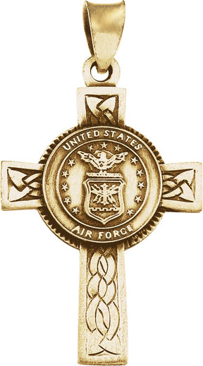 14K Gold U.S. Air Force Cross Pendant