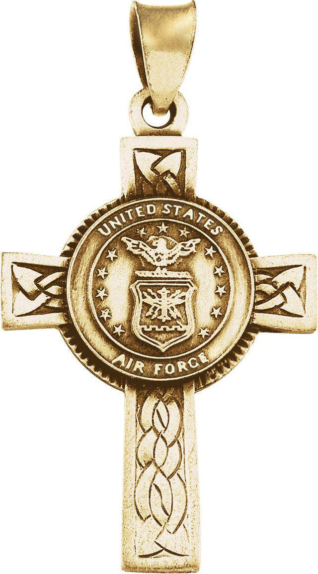 14K Gold U.S. Air Force Cross Pendant