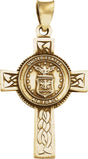 14K Gold U.S. Air Force Cross Pendant
