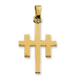 10K Gold Cross of Forgiveness Pendant