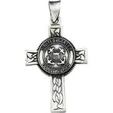 14K Gold U.S. Coast Guard Cross Pendant - view 2