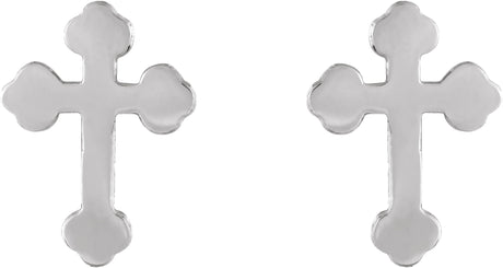 14K Gold Cross Earrings II - view 2