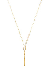 14K Gold Youth Cross Necklace - view 2