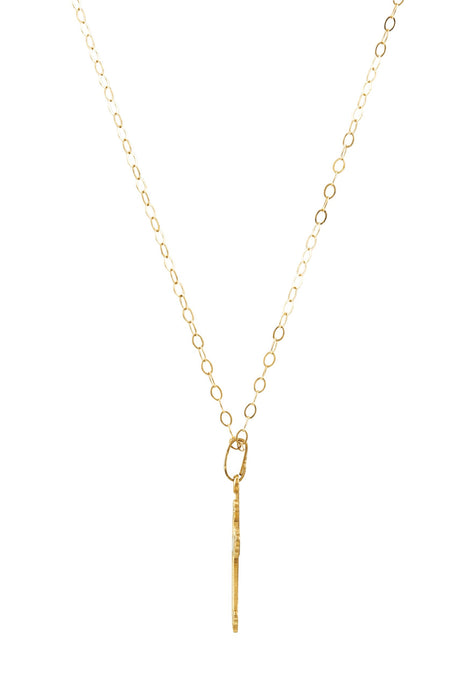 14K Gold Youth Cross Necklace - view 2