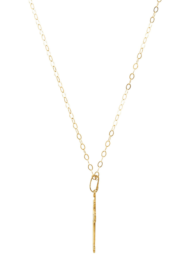 14K Gold Youth Cross Necklace - view 2