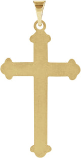 14K Gold Cross Pendant – 27.5x16mm - Yellow Gold - view 3