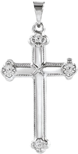 Platinum Cross Pendant – 25x16mm