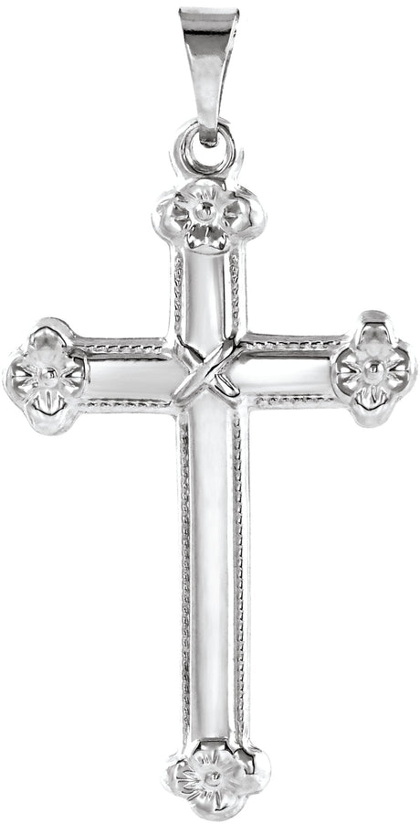Platinum Cross Pendant – 25x16mm