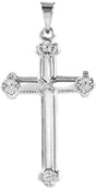 Platinum Cross Pendant – 25x16mm